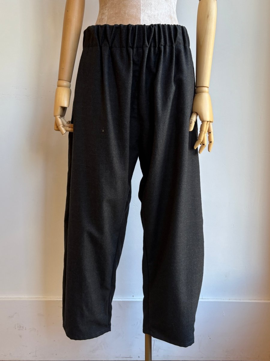 Charcoal Grey Woolen Studio Pant - Made X Hudson