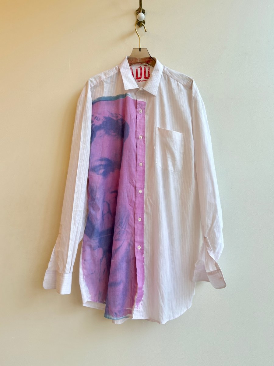 Rosemary Violet Sun Cyanotype Button - Up Shirt (Reworked) - Made X Hudson