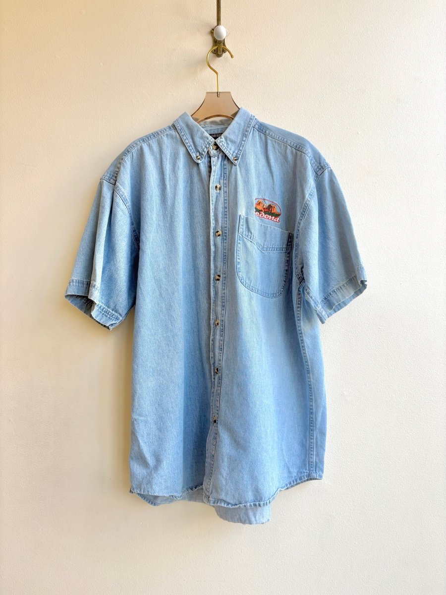 Sedona Denim Short Sleeve Button Down (Vintage) - Made X Hudson