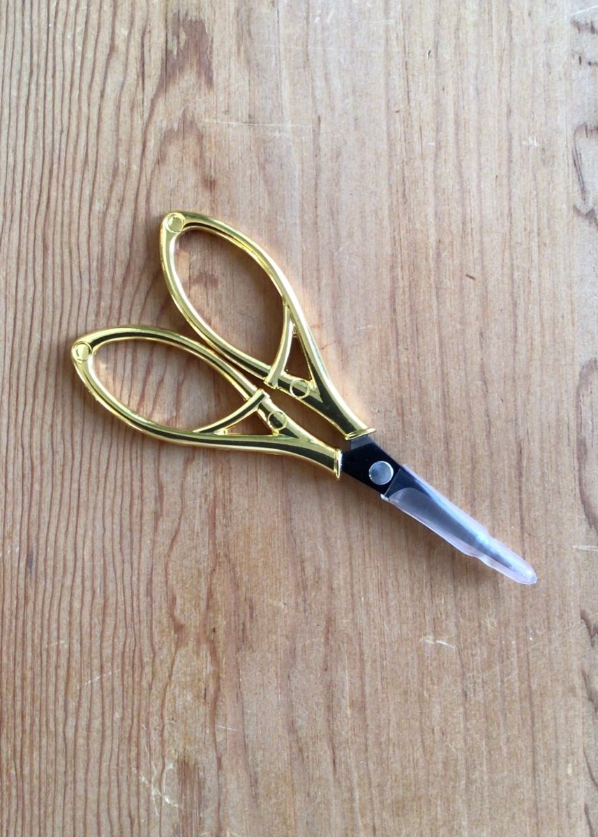 Gold - tone Handled Snip Scissors - Made X Hudson