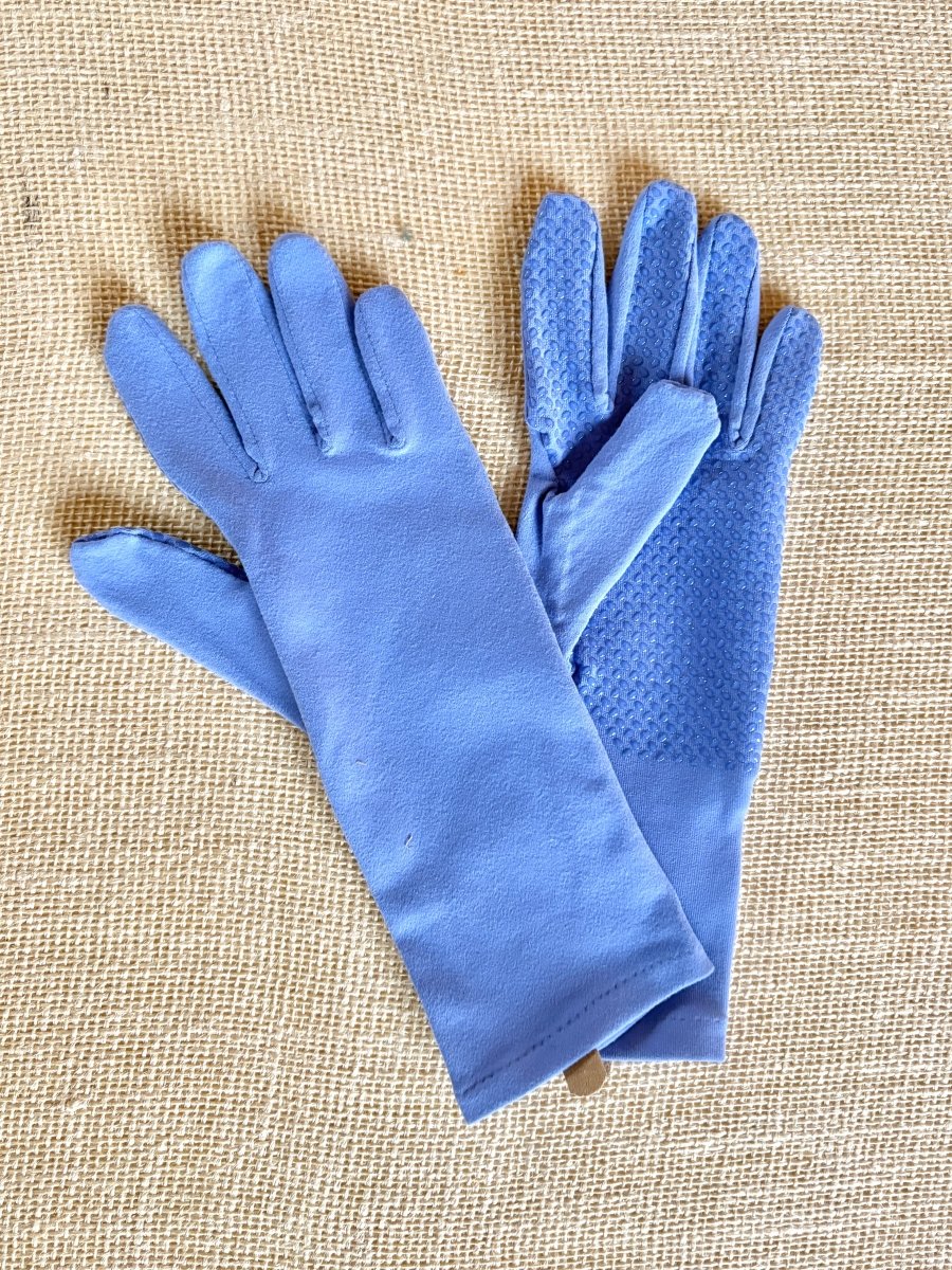 Dewdrop Blue Midrise Gardening Gloves w/ Grip Palm - Made X Hudson