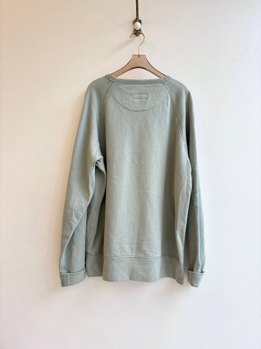 Sage Green Grandmothers Quilt Block Sweatshirt (Reworked) - Made X Hudson