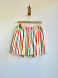 White, Orange & Purple Floral Town Shorts - Made X Hudson