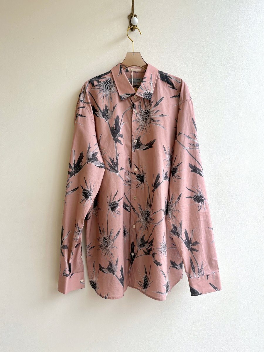 Ted Baker | Salmon w/ Thistle Print Button Downshirt (Vintage) - Made X Hudson