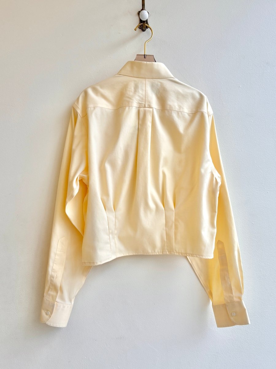 The Kevin Top | Butter Yellow w/ Gathered Waist (Reworked) - Made X Hudson