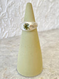 Sterling Silver Dome Ring with Stone - Made X Hudson