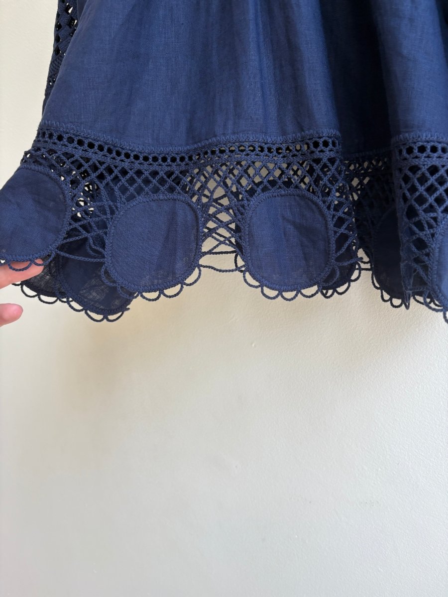 Ulla Johnson | Navy Cymbeline Top (Vintage) - Made X Hudson