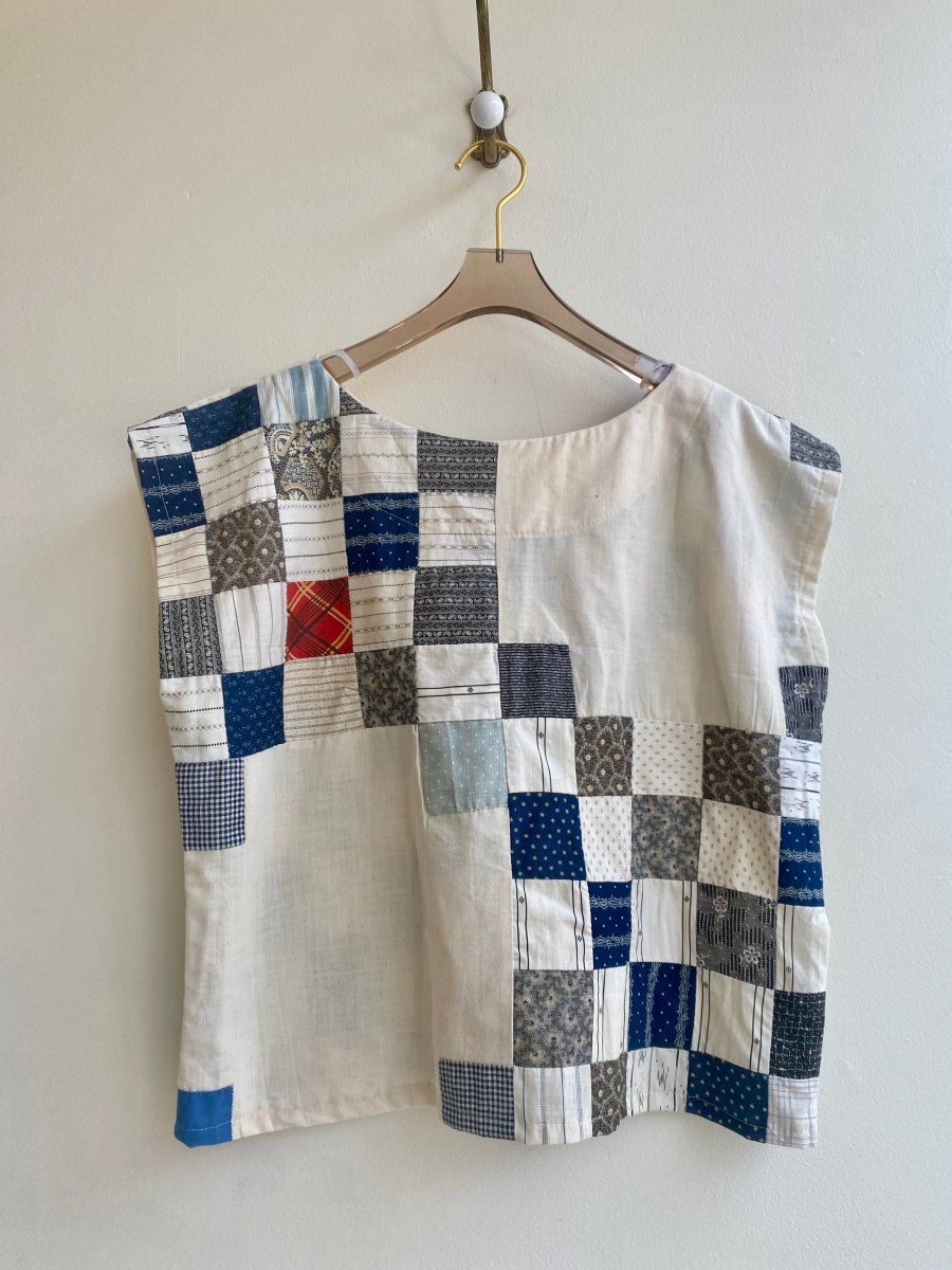 Natural & Multi Mini Square Quilt Box Top - Made X Hudson