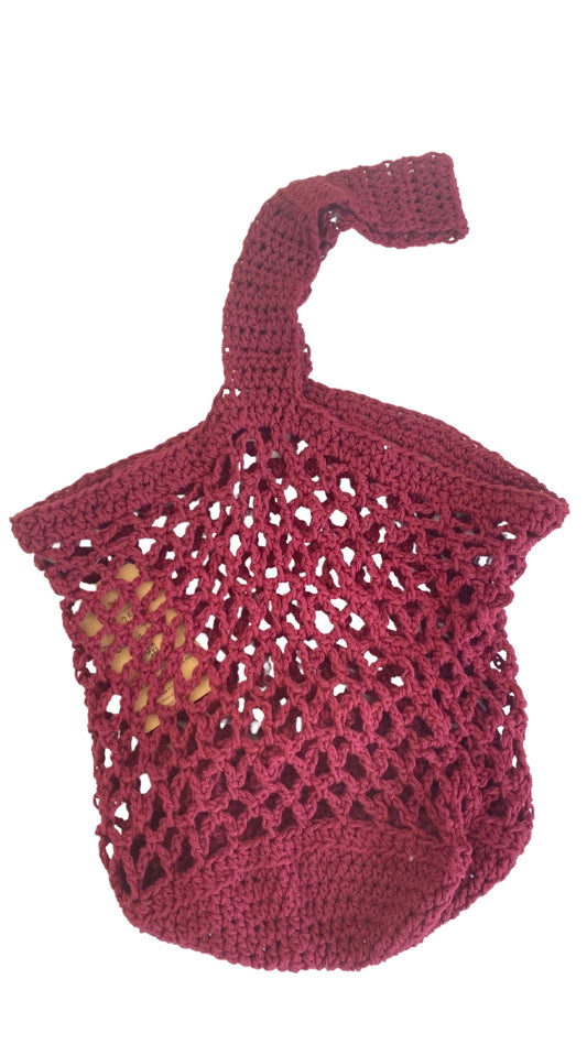 Red Knit Tote