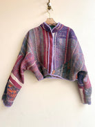 Reversible Kaira Quilted Cropped Jacket in Colors Emerald, Rose Petal, Cream, Lilac & Rosewood, Soft Teal, Stone Blue - Made X Hudson