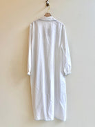 White Cotton and Blue Rose Lace Dressing Gown (Vintage) - Made X Hudson