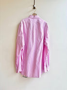 Pink Striped Patchwork Oxford in Salmon (Reworked) - Made X Hudson