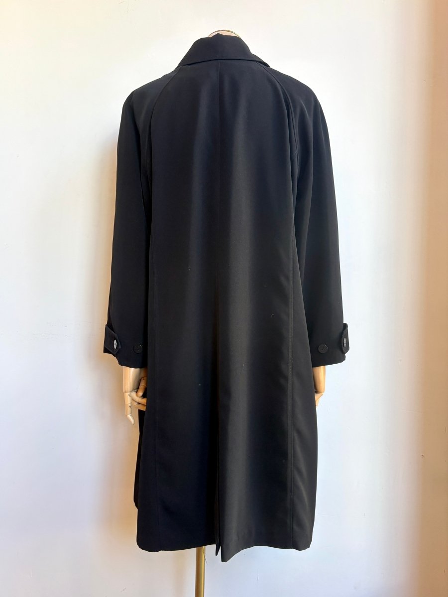 London Fog | Black Trench Coat (Vintage) - Made X Hudson