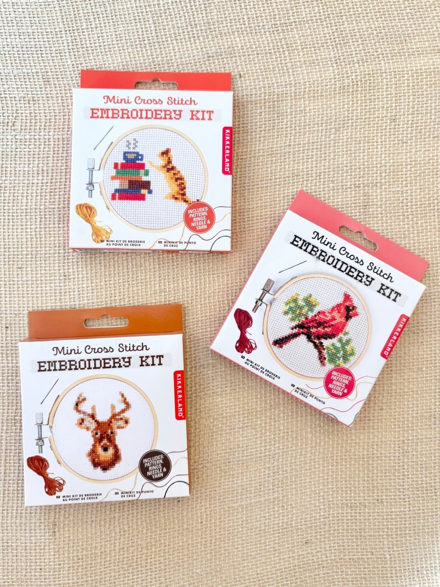 Mini Cross Stitch Embroidery Kit (Multiple Themes) - Made X Hudson