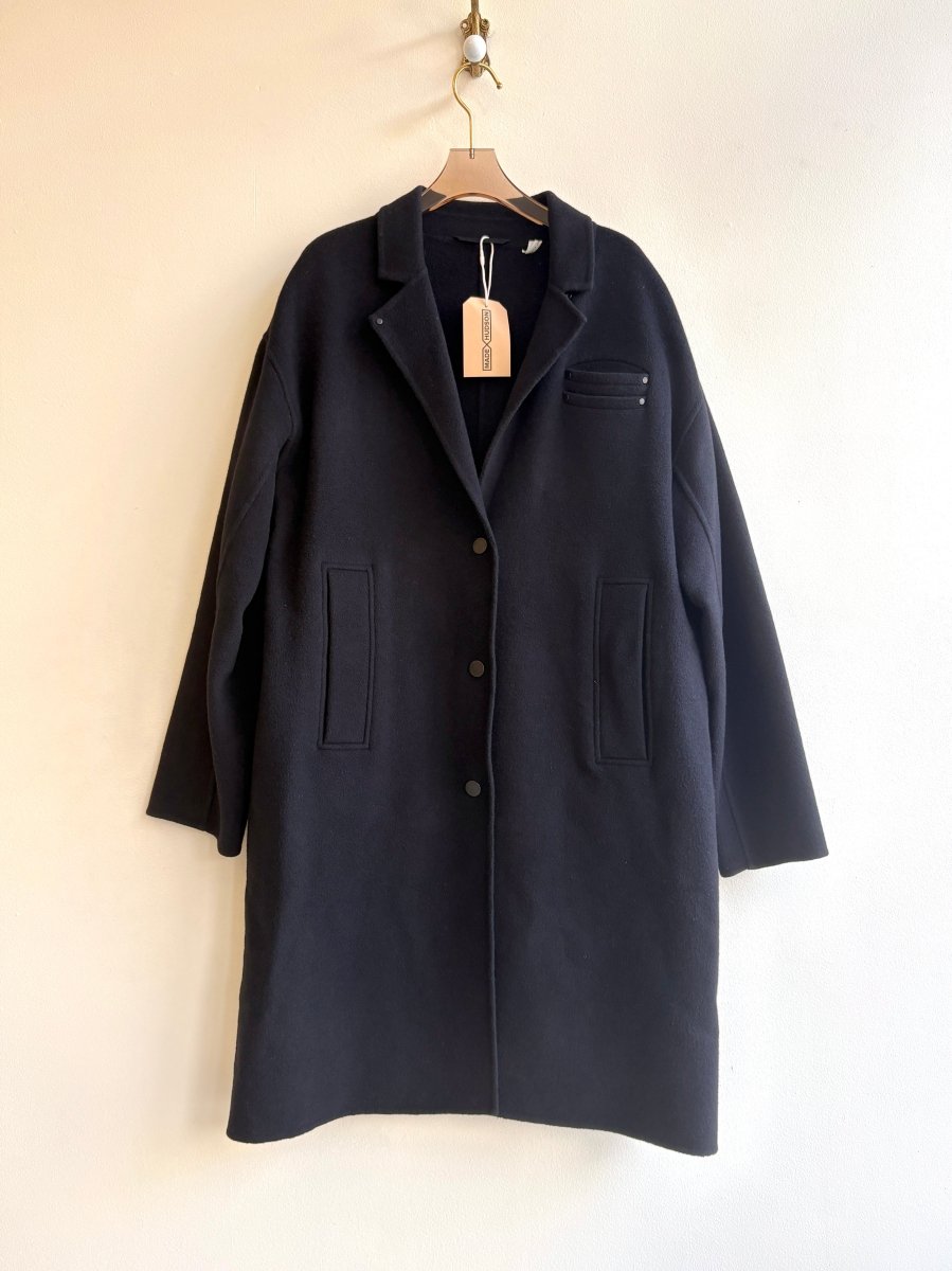 Arrivals | Black Wool Pea Coat (Vintage) - Made X Hudson
