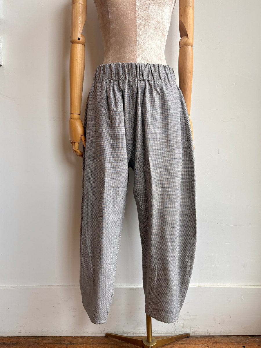 Mini Houndstooth Wool Studio Pant - Made X Hudson