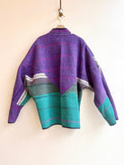 Reversible Ladhiya Quilted Jacket in Colors Dark Cyan, Bright Pink, Navy & Grape, Dark Cyan, Taupe - Made X Hudson