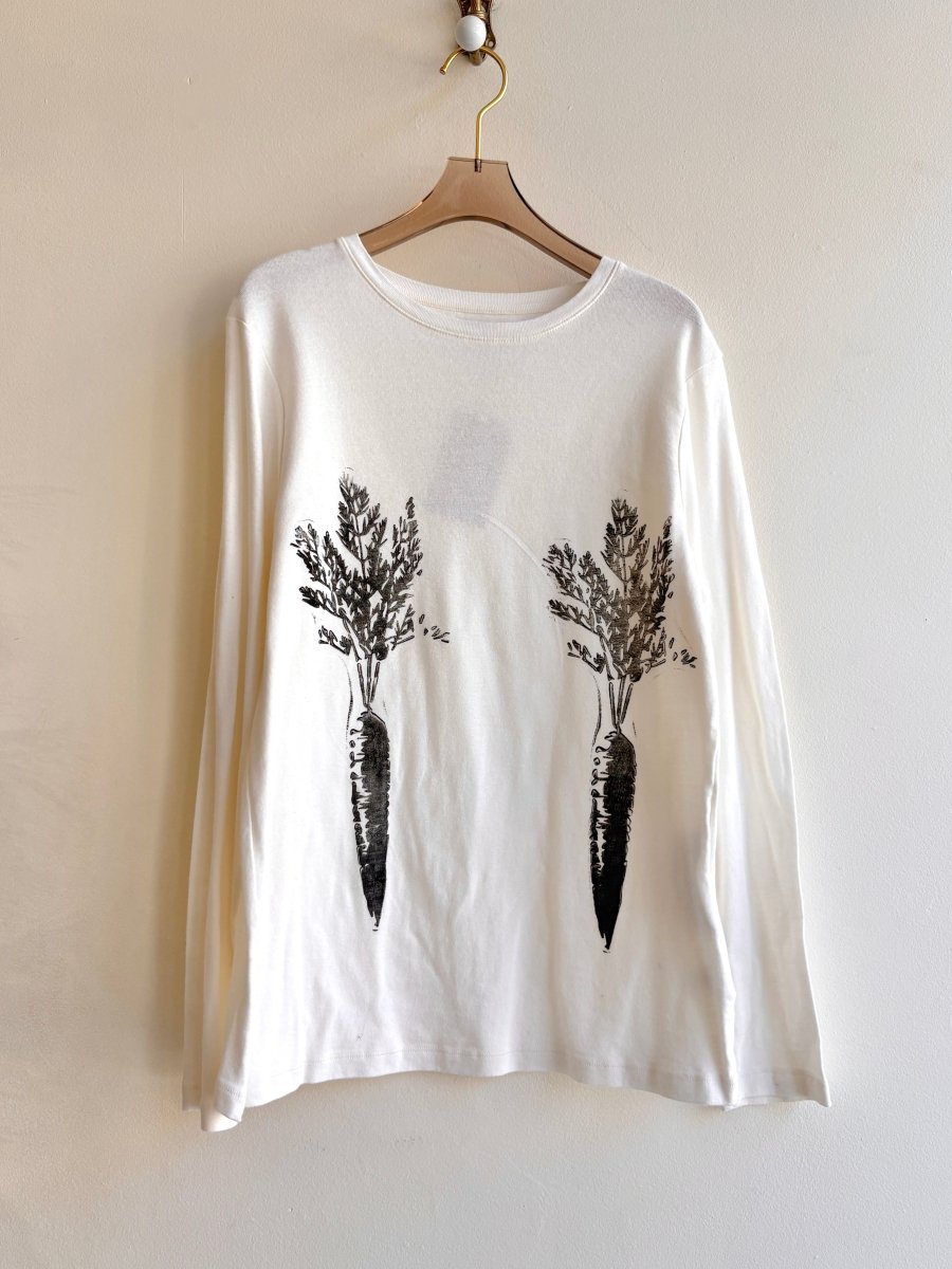 “Jordan” Carrot Print Long Sleeve T Shirt (Reworked) - Made X Hudson