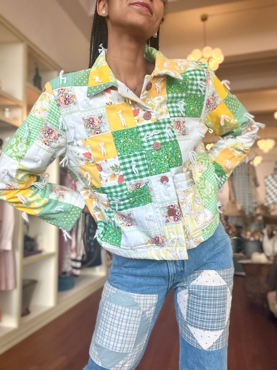 Garden Checker Quilted Chore Jacket - Made X Hudson