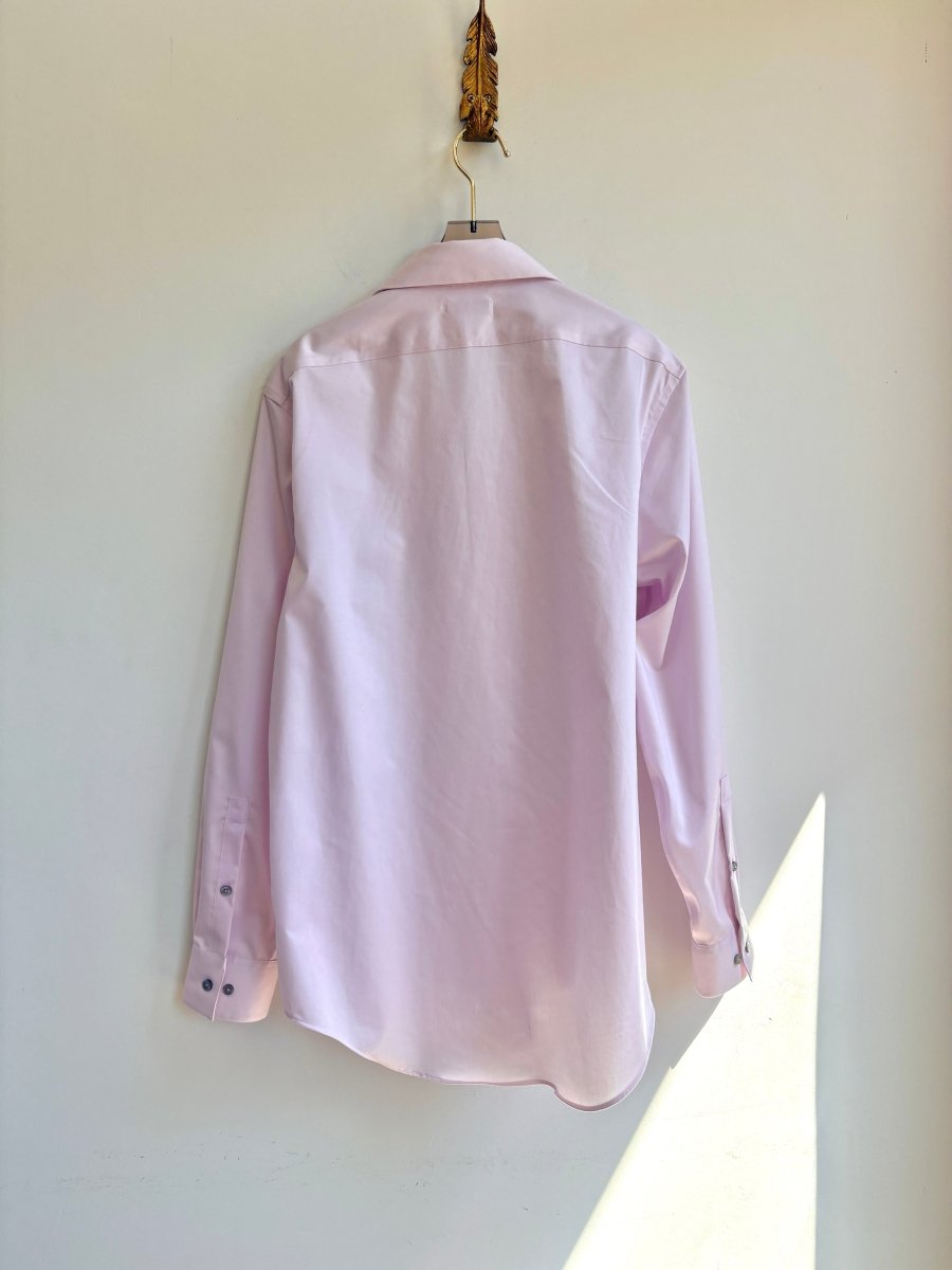 Pale Pink Carrot Print Shirt (Reworked) - Made X Hudson