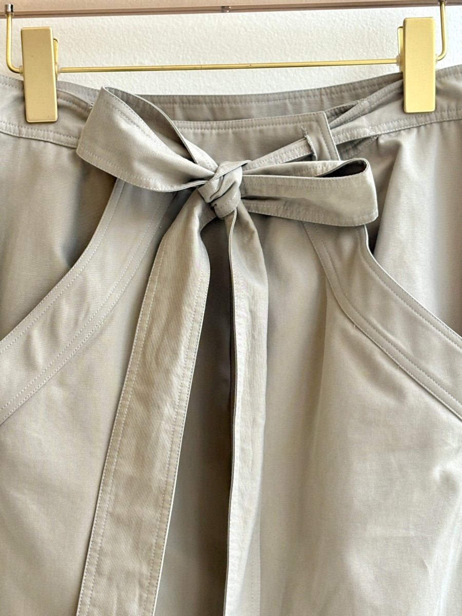 Calvin Klein | Beige Pencil Skirt w/ Bow Belt (Vintage) - Made X Hudson