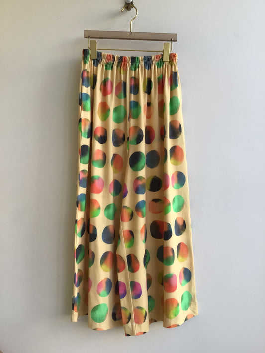 Sunset Polka-Dot Wide Leg Pant