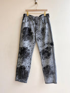 "Zane" Jeans Distressed Black and Grey Denim (Reworked) - Made X Hudson