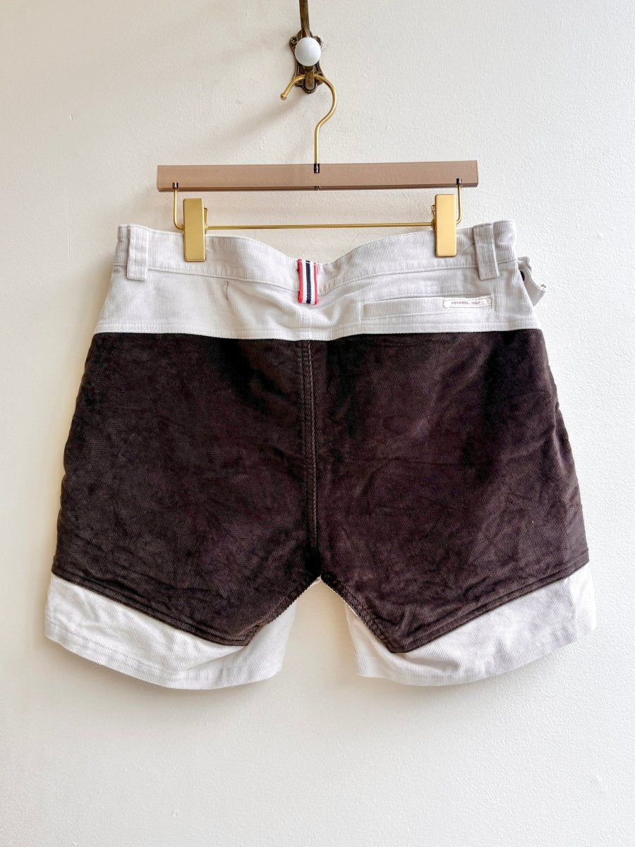 Amundsen | Cream and Coffee Corduroy Shorts (Vintage) - Made X Hudson
