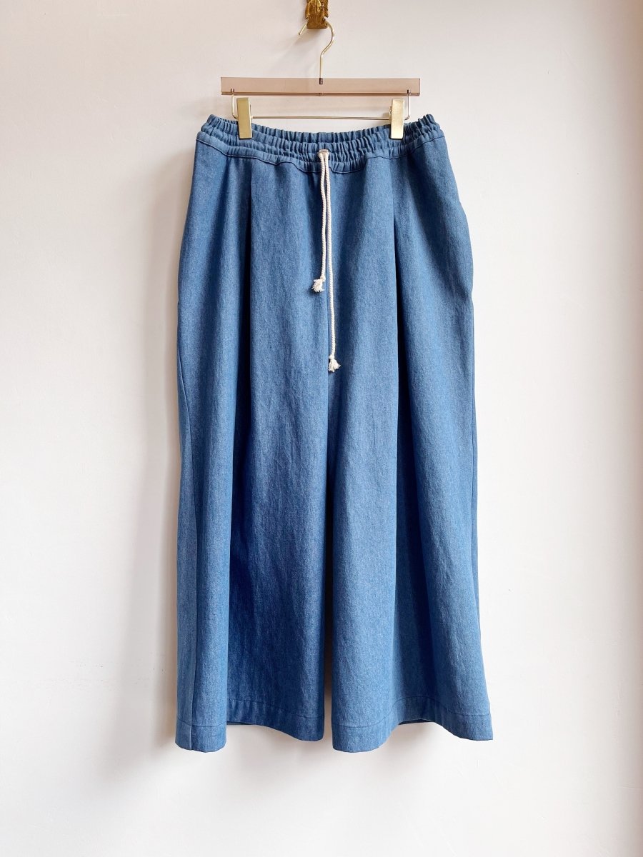 Light Wash Denim Wide - Leg Pant - Made X Hudson