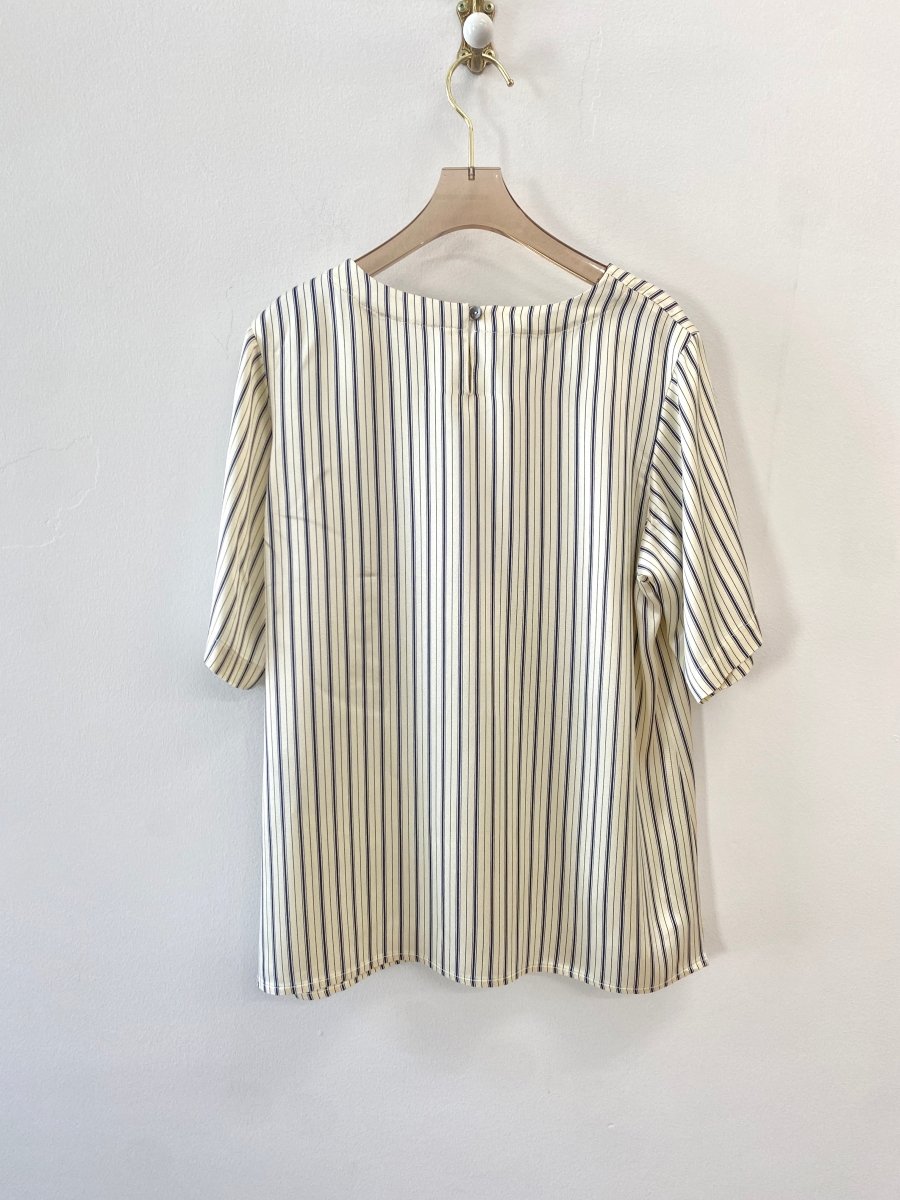 Black & White Pinstripe Everyday Top - Made X Hudson