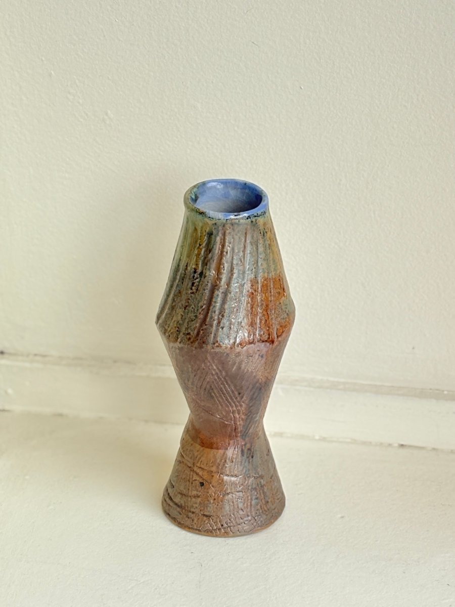 Green & Bronze Glazed Interior Decorative Vase - Made X Hudson