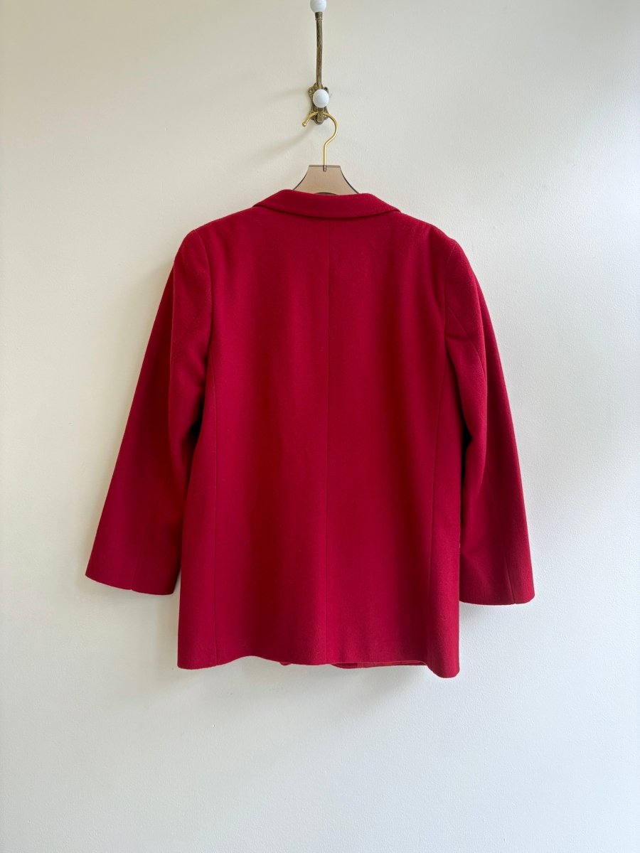 L.L. Bean | Cherry Red Wool Blazer (Vintage) - Made X Hudson