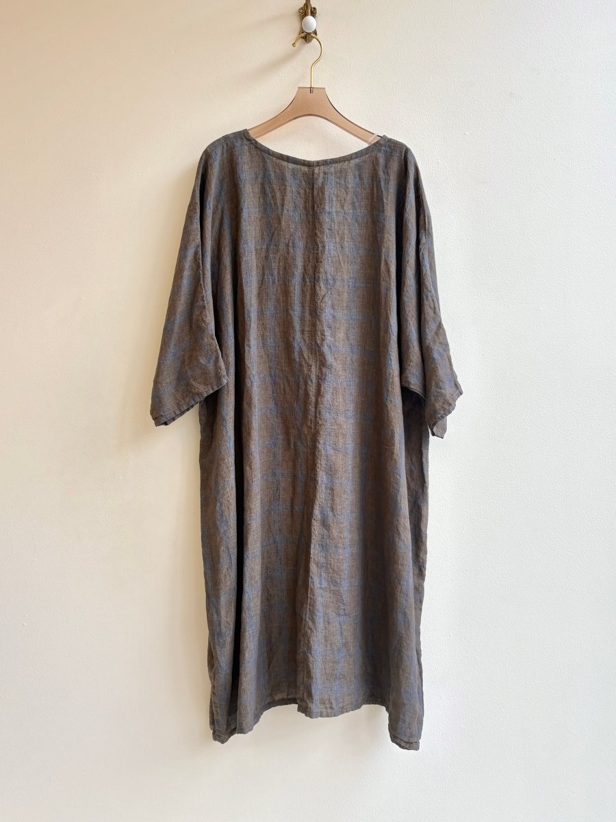 Faded Gray Plaid Gallery Dress - Made X Hudson