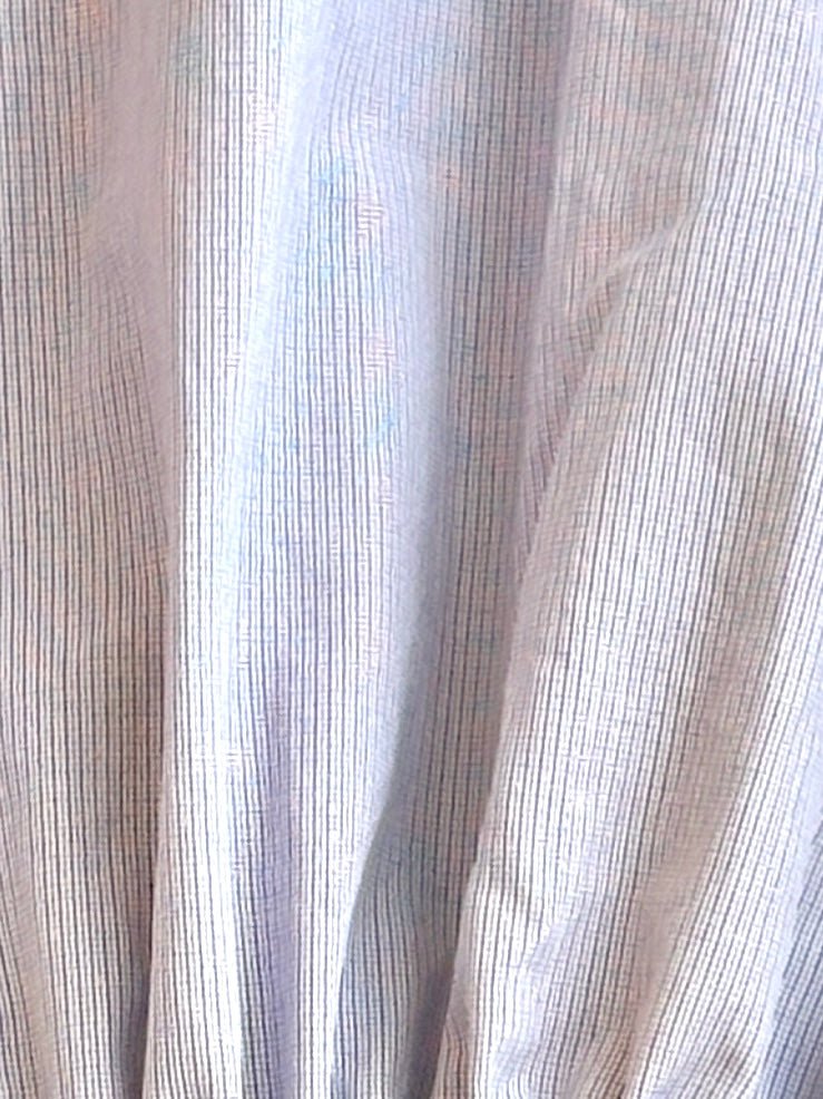 The George Top | Micro Grid in Soft Lavender w/ Smocked Waist (Reworked) - Made X Hudson