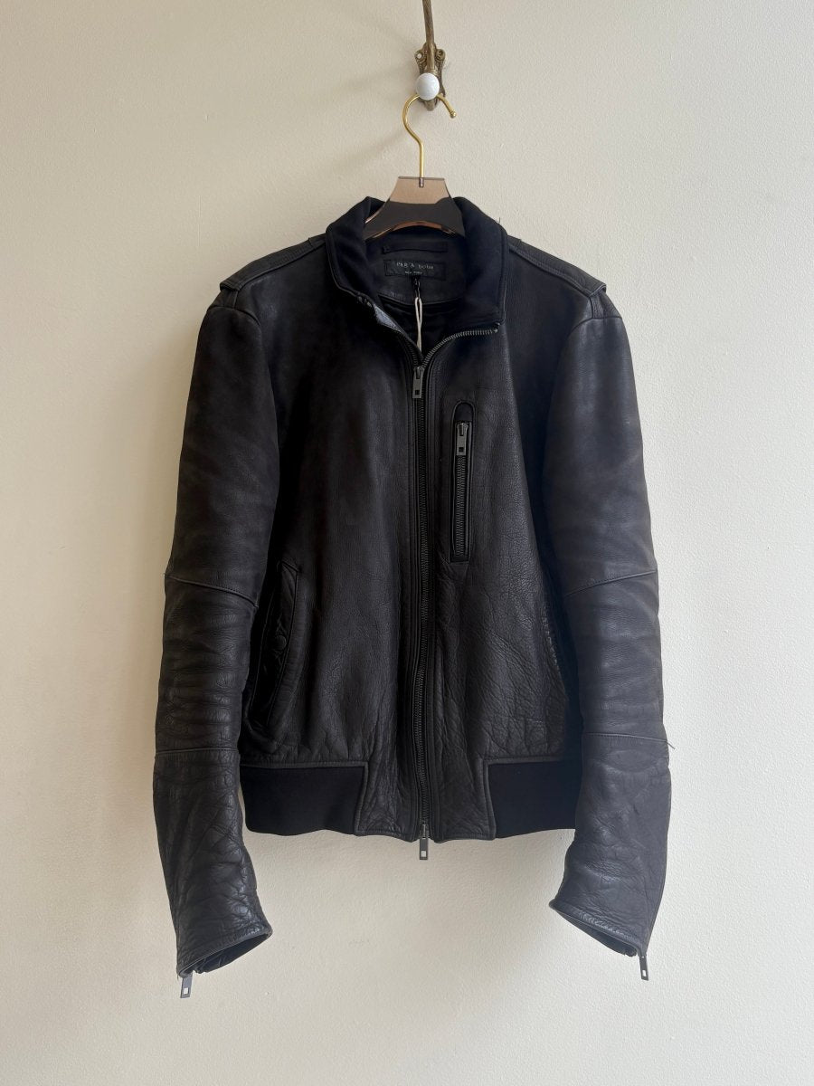 Rag & Bone | Leather Bomber Jacket (Vintage) - Made X Hudson