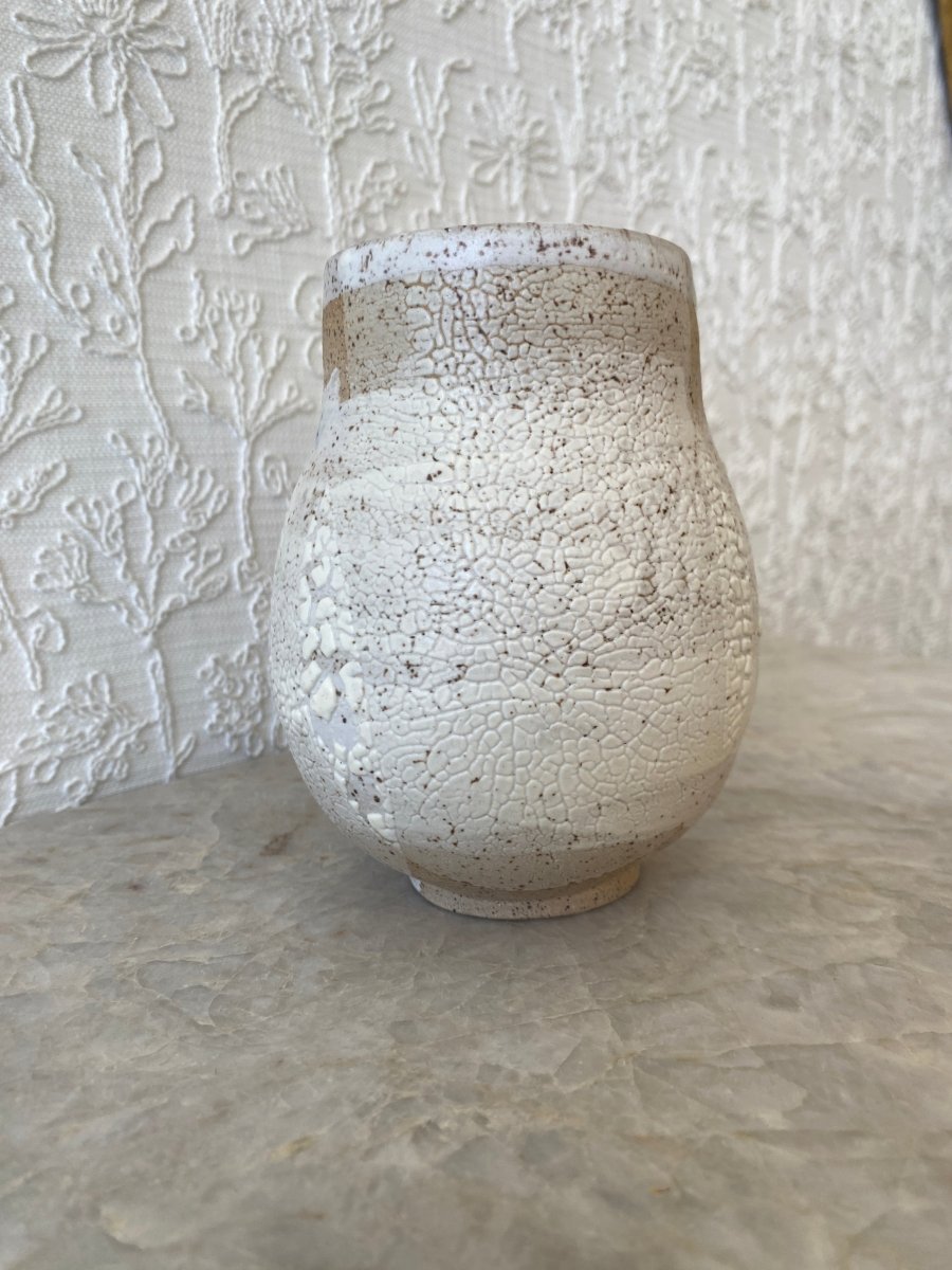 White Lichen Decorative Vase - Made X Hudson