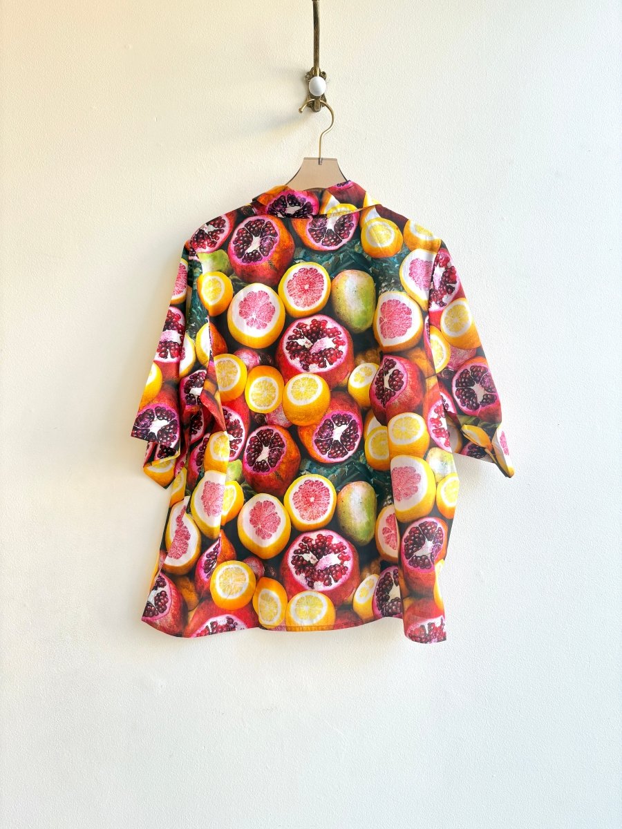 Pomegranate & Citrus 3/4 Sleeve Top - Made X Hudson