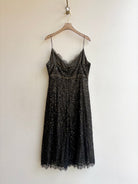 Carmen Marc Valvo | Black and Bronze Beaded Dress (Vintage) - Made X Hudson