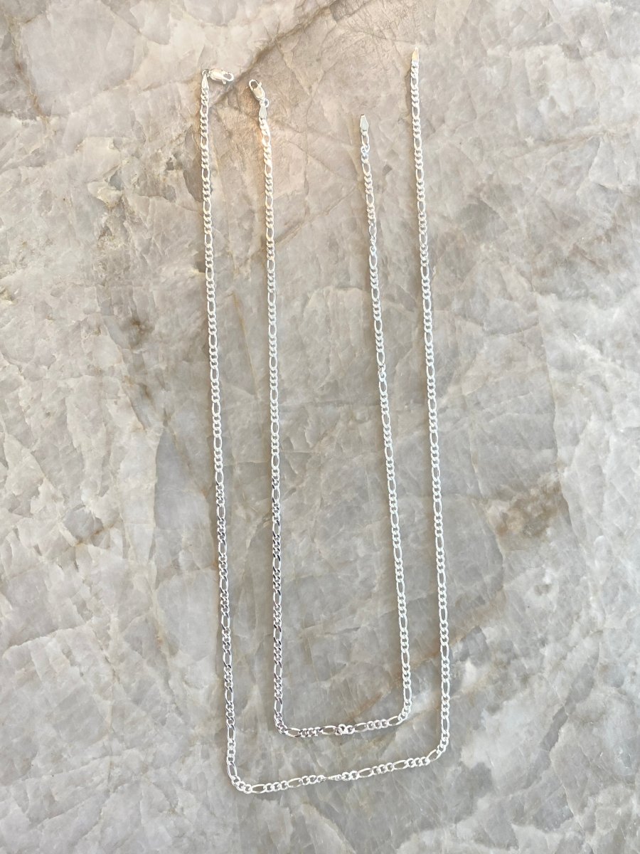 Sterling Silver Figaro Chain Necklace - Made X Hudson