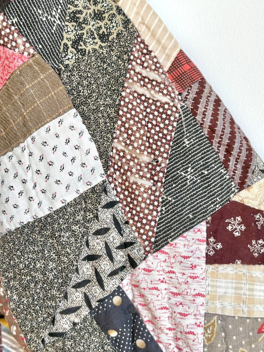 Burgundy, Pink & Blue Heirloom Quilt Coat - Made X Hudson