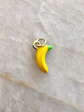 14K Gold Plated Banana Enamel Charm - Made X Hudson