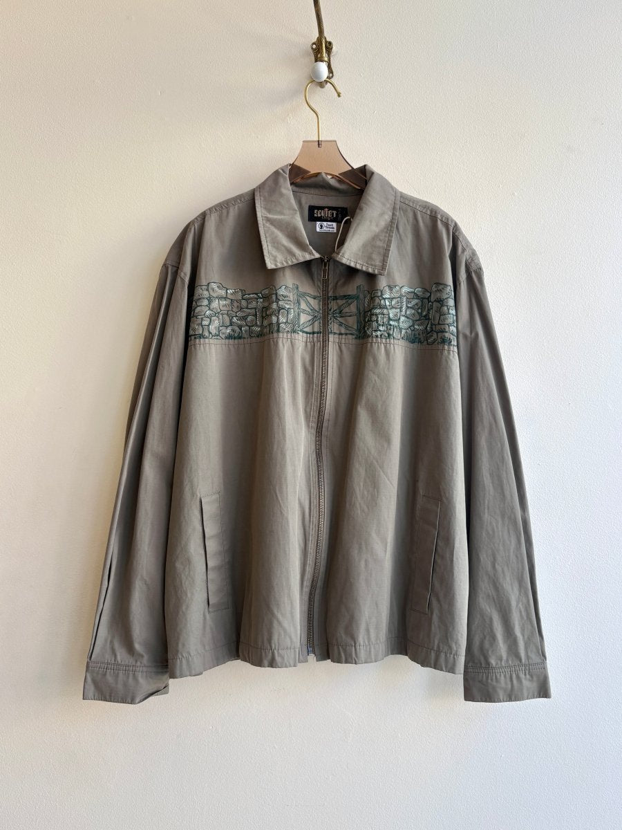Serpentine Stone Wind Breaker | Hand Painted (Reworked) - Made X Hudson