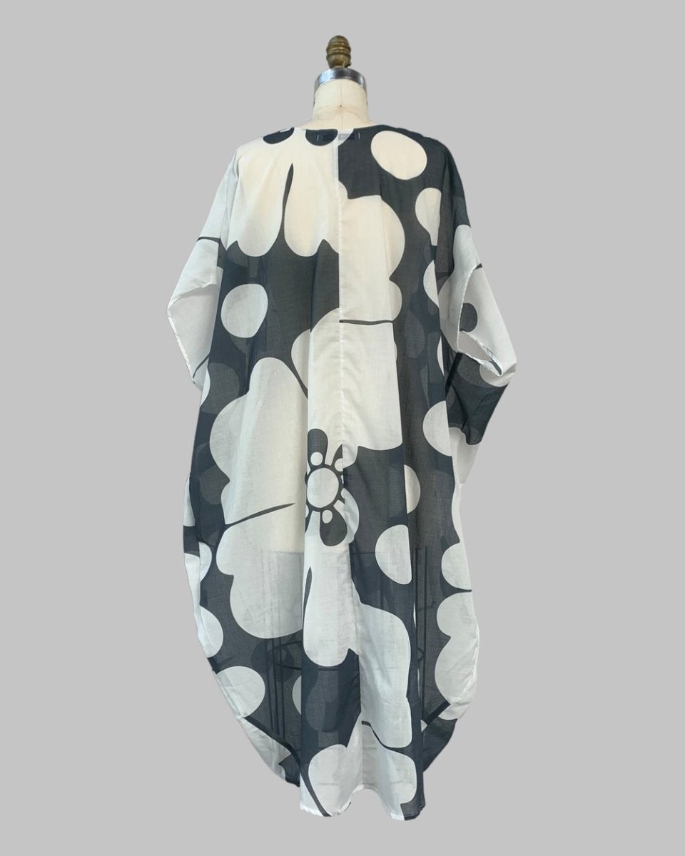 Blue Jumbo Pareo Print Kaftan - Made X Hudson