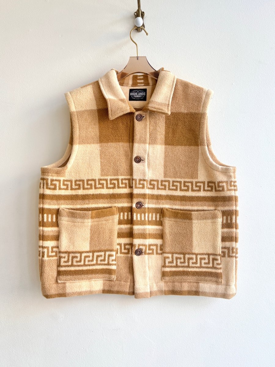 Camel, Tan, Light Brown Utility Vest - Made X Hudson