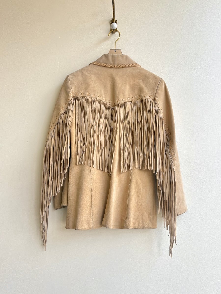 Cripple Creek | Sand Suede Fringe Jacket (Vintage) - Made X Hudson