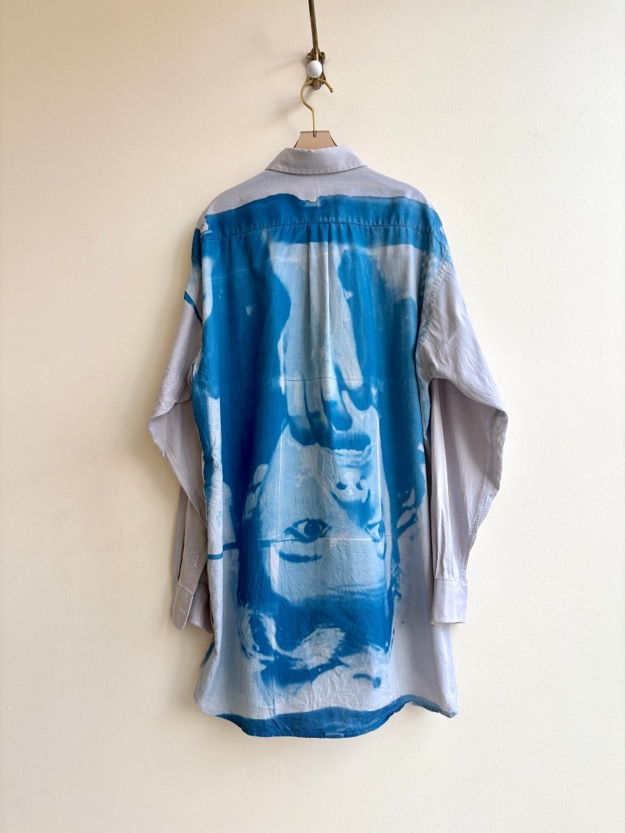 Judy Garland Blue Cyanotype Button - Up Shirt (Reworked) - Made X Hudson
