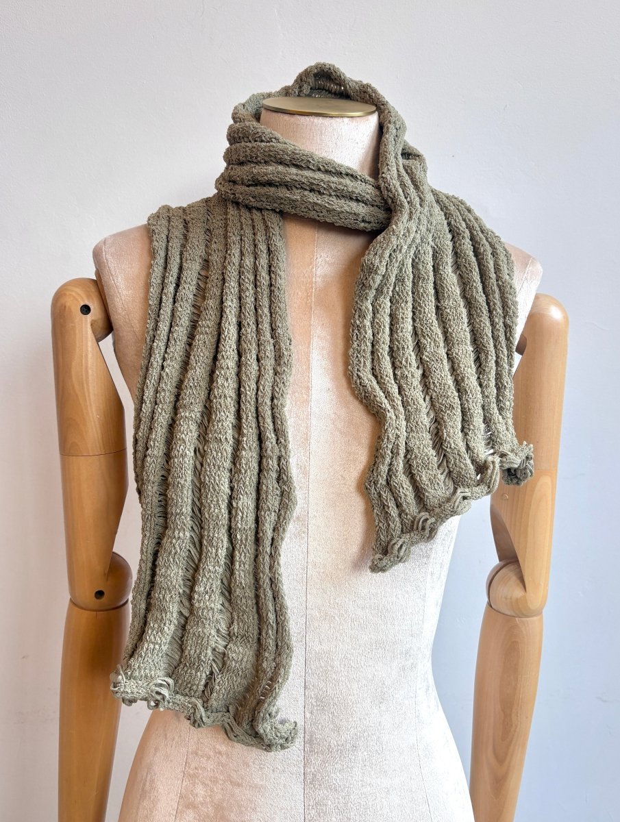 Sage Green | Looped Knit Scarf - Made X Hudson