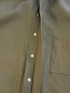 Utility Shirt Snap Up in Moss Hemp - Cotton w/ Patch Pockets - Made X Hudson