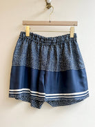 "Nomi" Navy Dotted Town Shorts - Made X Hudson