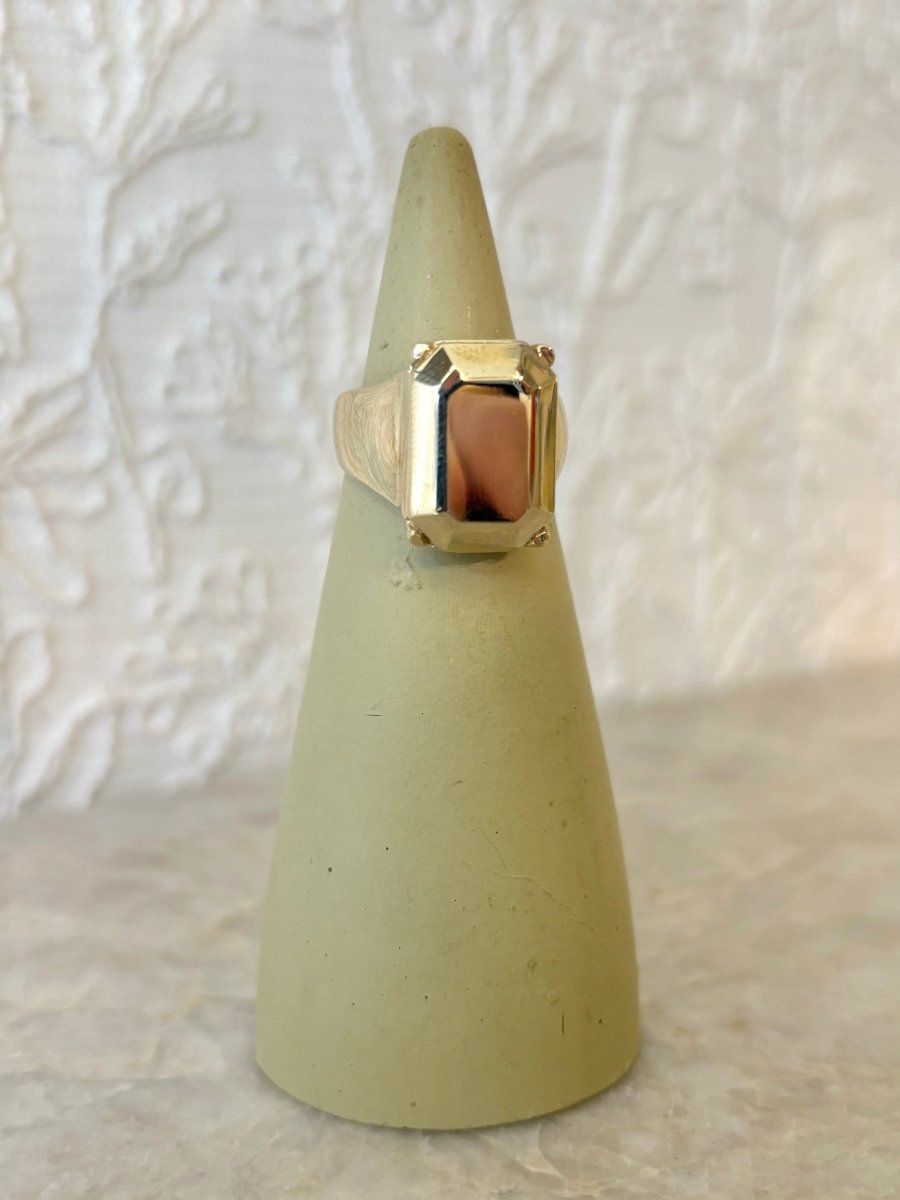 Emerald Cut Ring | Brass or Silver (Matte of High Polish) - Made X Hudson
